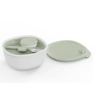 Lunchbox met bestekset Sage